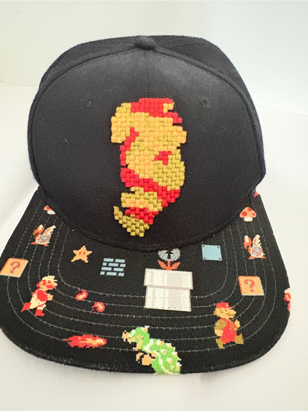 Nintendo Super Mario Bros. Pixel Snapback Hat | 2017